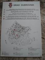 ein Plan von dem Ausmass der Zerstrung Dubrovniks